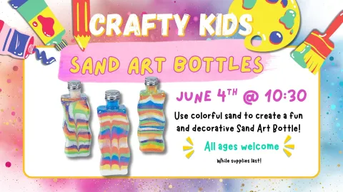 se colorful sand to create a fun and decorative Sand Art Bottle!