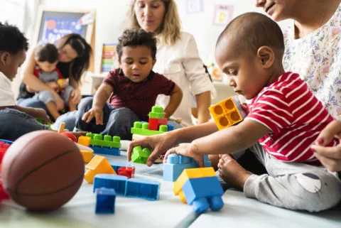 Playdate with activity and sensory stations for ages 5 and under