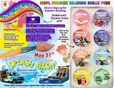 info dump of summer reading kick off