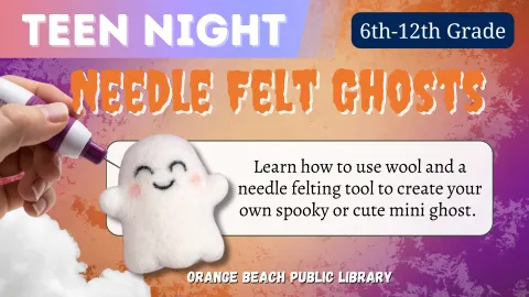 needle felt ghosts