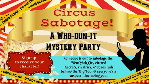 Circus themed mystery party